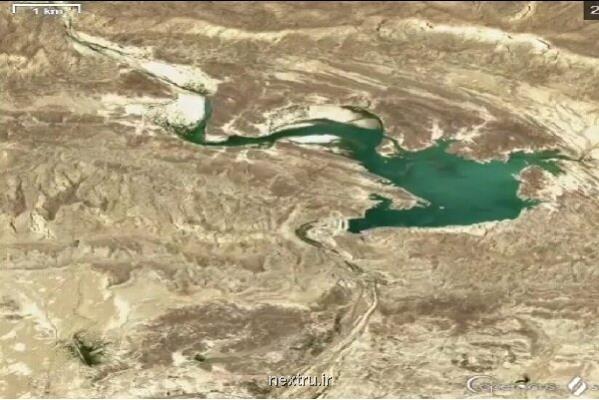 نخستین تصویر ماهواره ای از آبگیری سد کهیر در سیستان و بلوچستان
